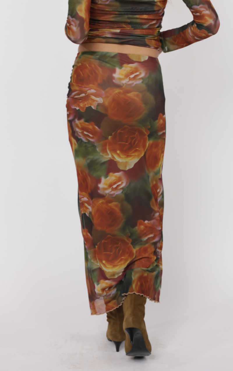 Heart Beats Mesh Skirt