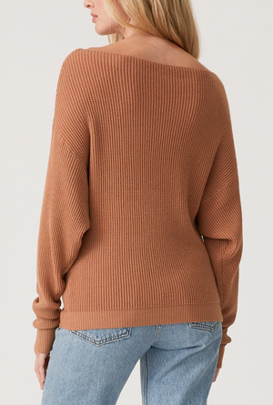 Waffle Knit Pullover Sweater