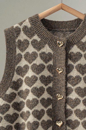 Hearts of Mine Knit Vest