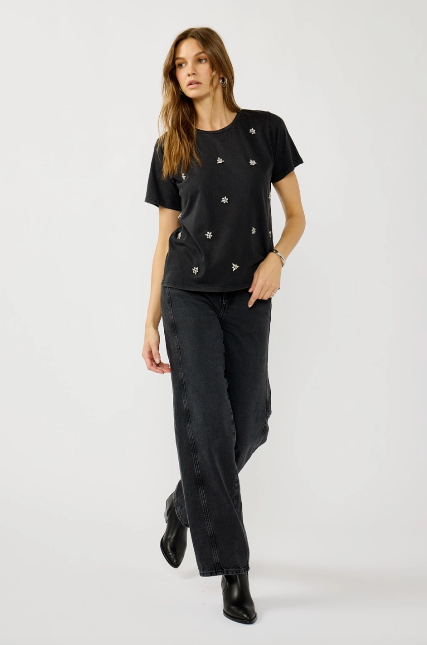 Embellished Rhinestone T-Shirt