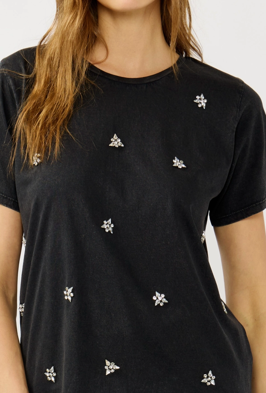 Embellished Rhinestone T-Shirt