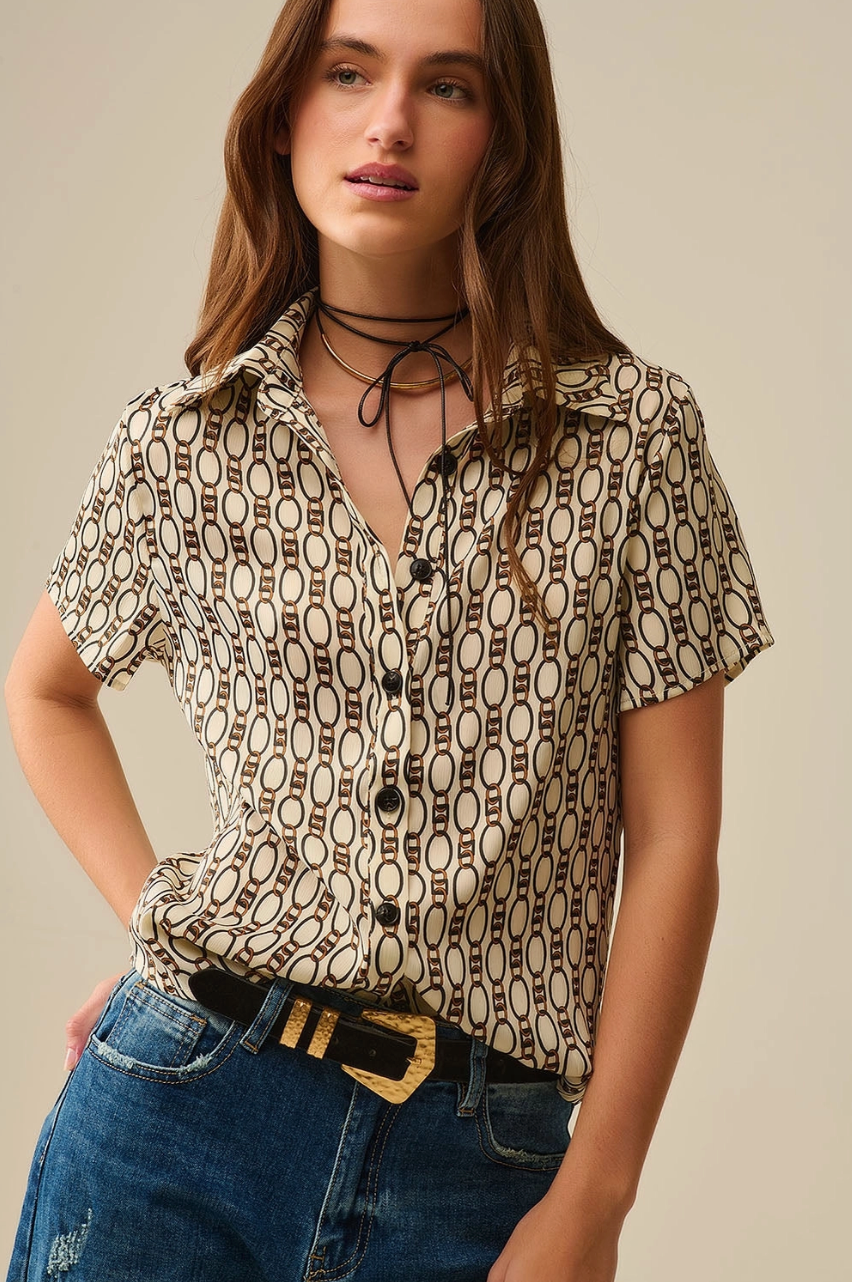 Chain Print Buttondown