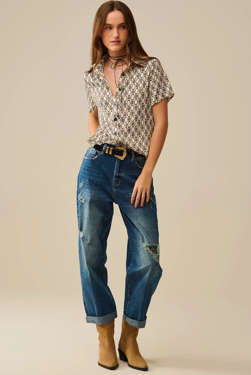 Chain Print Buttondown