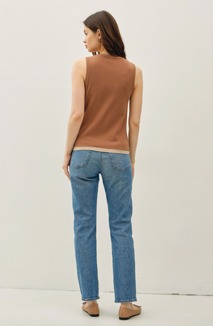 Layered Look Sweater Tank