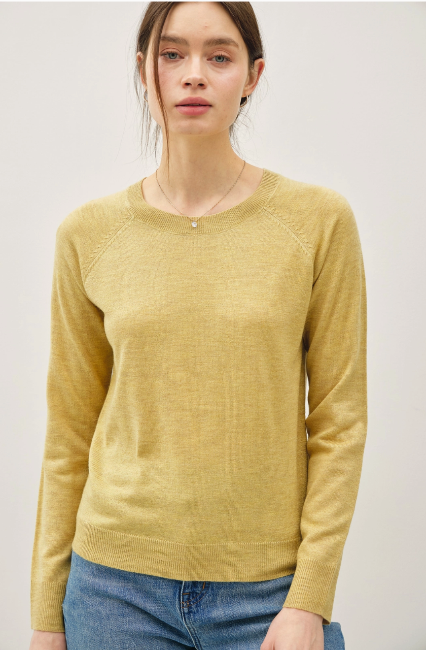 Raglan Sleeve Fine Sweater