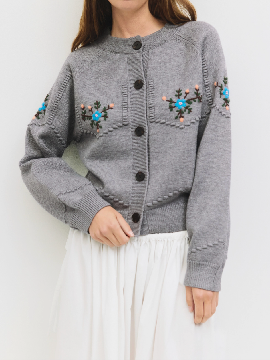 Dahlia Embroidered Cardigan