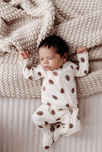 Pinecones Footed Romper