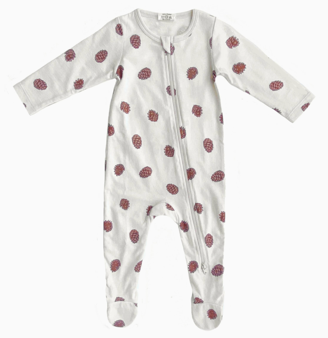 Pinecones Footed Romper