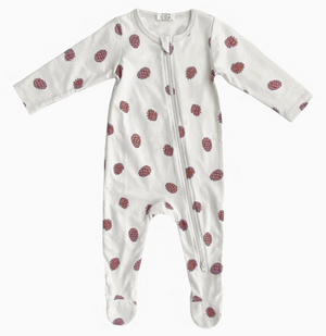 Pinecones Footed Romper