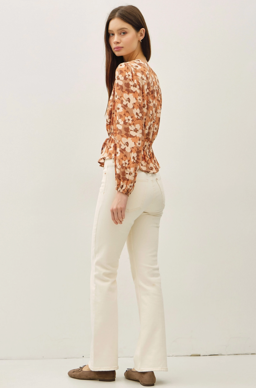 Floral Peplum Blouse