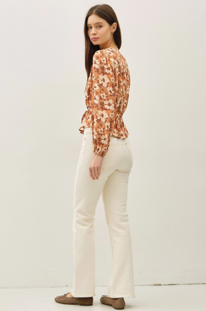 Floral Peplum Blouse