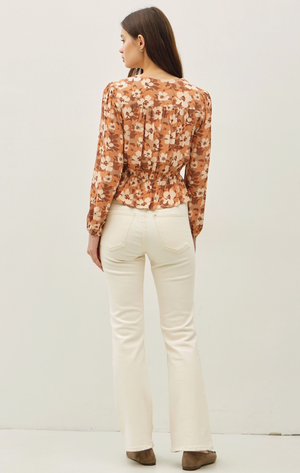 Floral Peplum Blouse