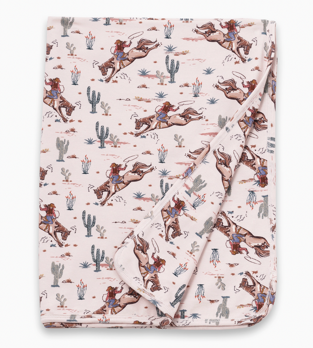 Cowgirl Stroller Blanket