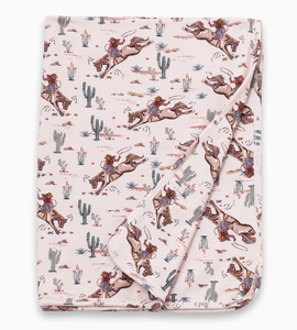 Cowgirl Stroller Blanket
