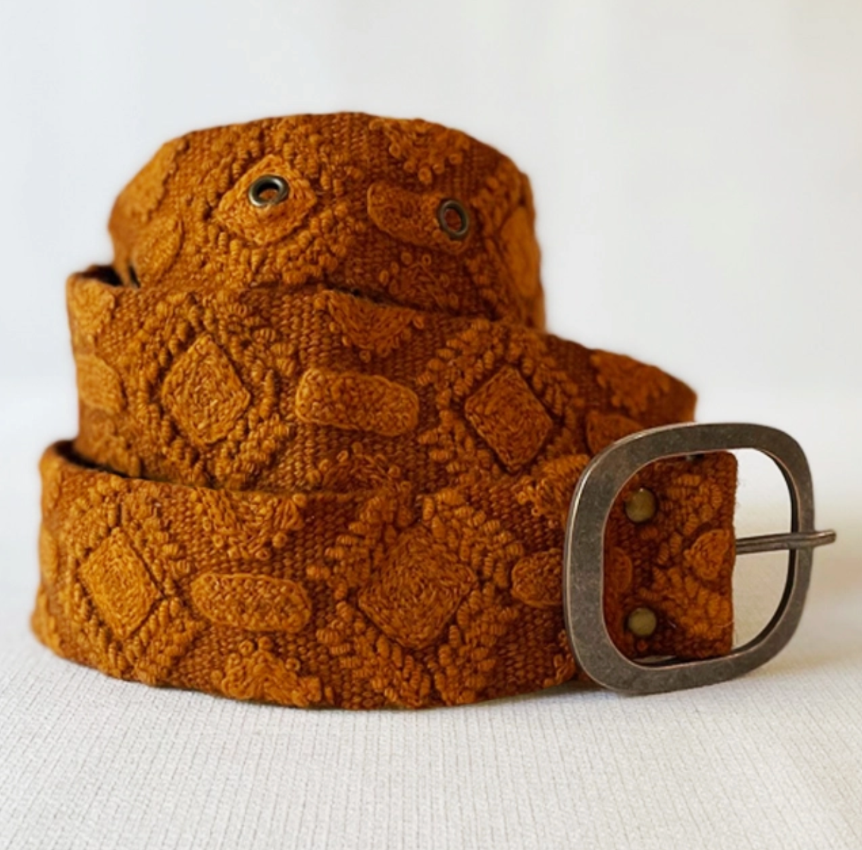 Embroidered Wool Belt