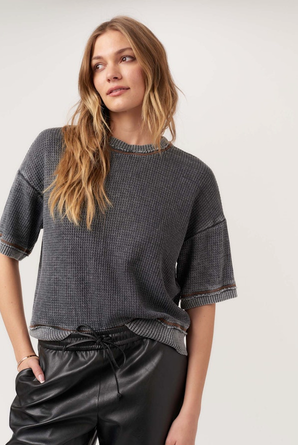 Sage Burnout Thermal Tee