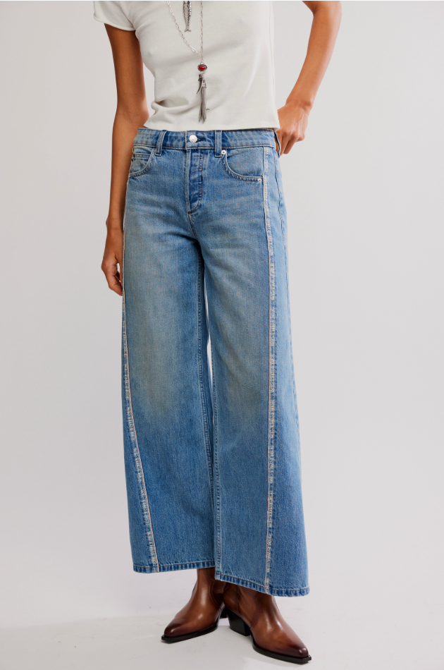 On The Edge Wide Leg Jean