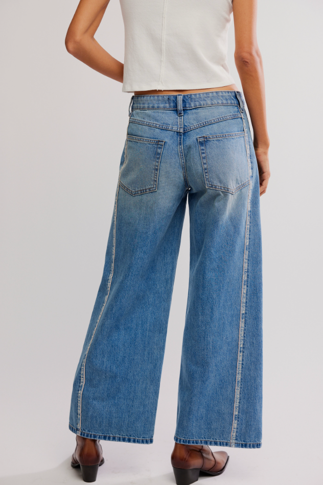 On The Edge Wide Leg Jean