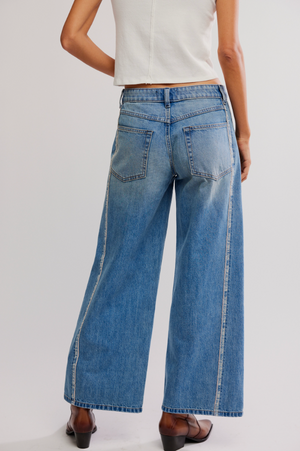 On The Edge Wide Leg Jean