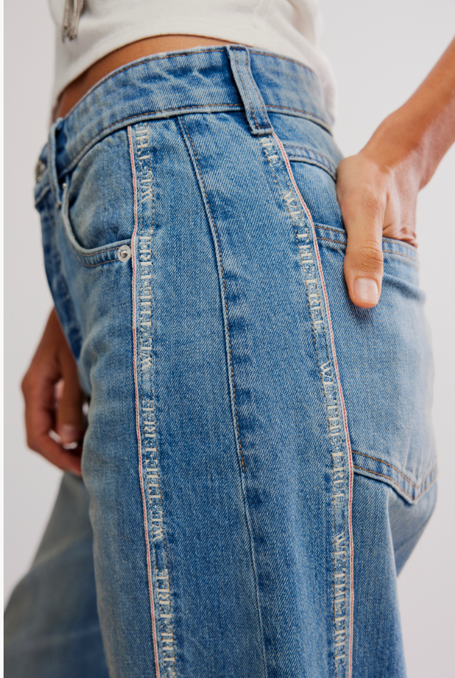On The Edge Wide Leg Jean