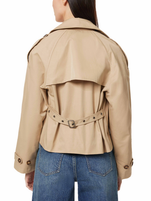 Cropped Belted Trench