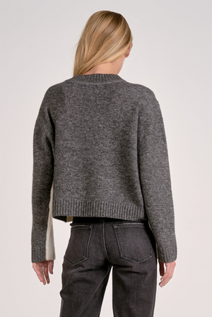 Two-Tone Pullover Sweater