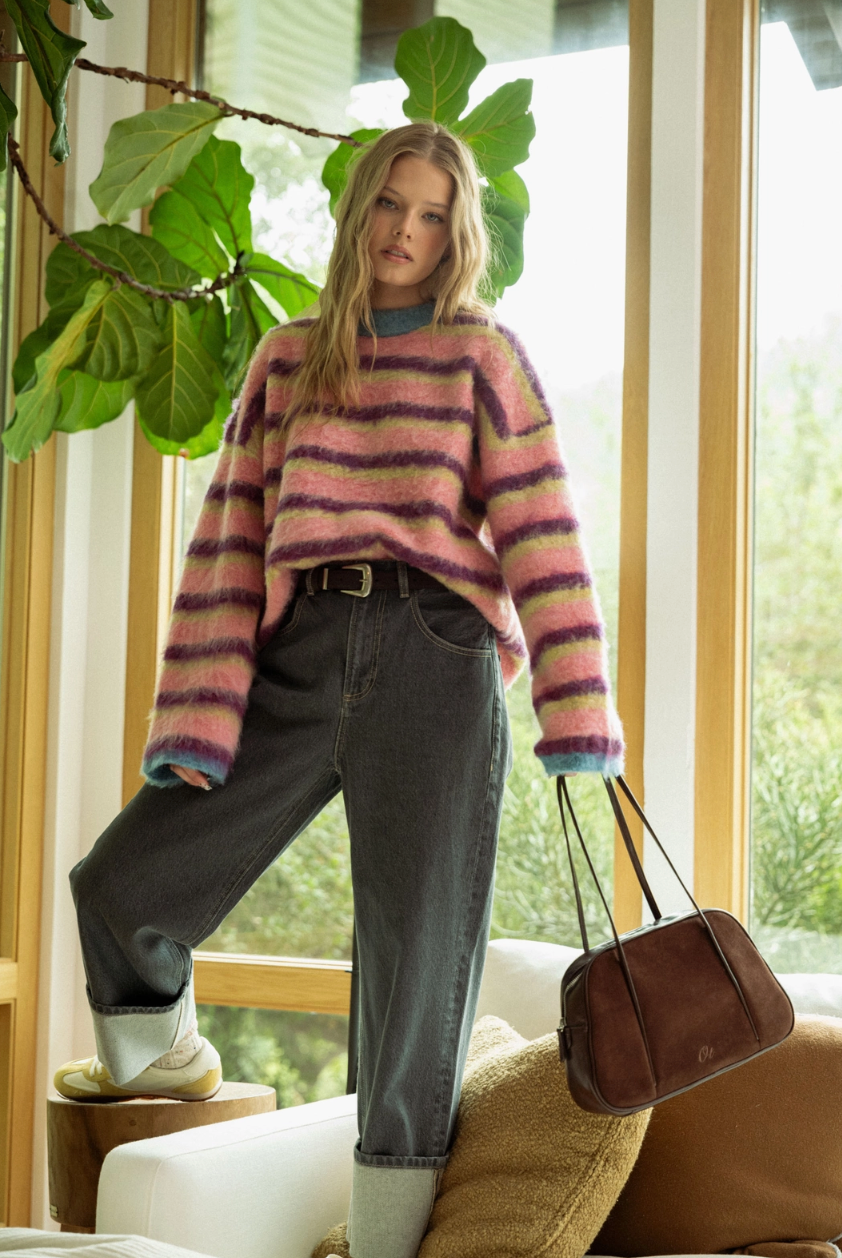 Multi Color Brushed Sweater