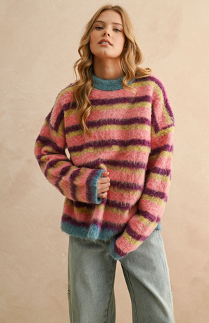 Multi Color Brushed Sweater