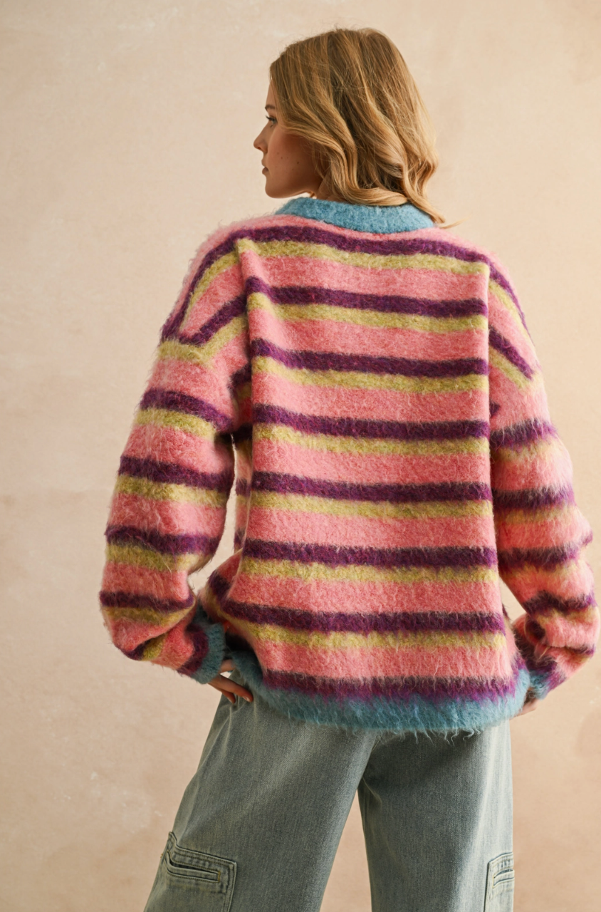 Multi Color Brushed Sweater