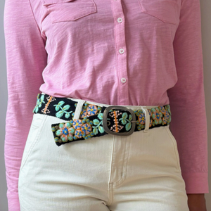 Embroidered Wool Belt