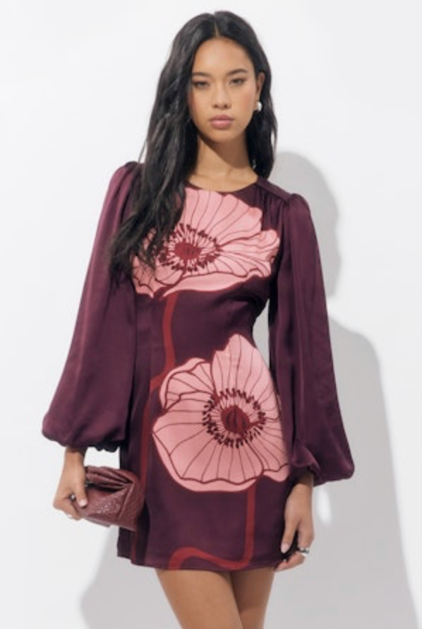 Juno Bubble Sleeve Mini Dress