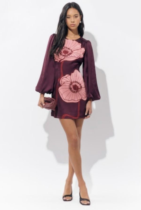 Juno Bubble Sleeve Mini Dress