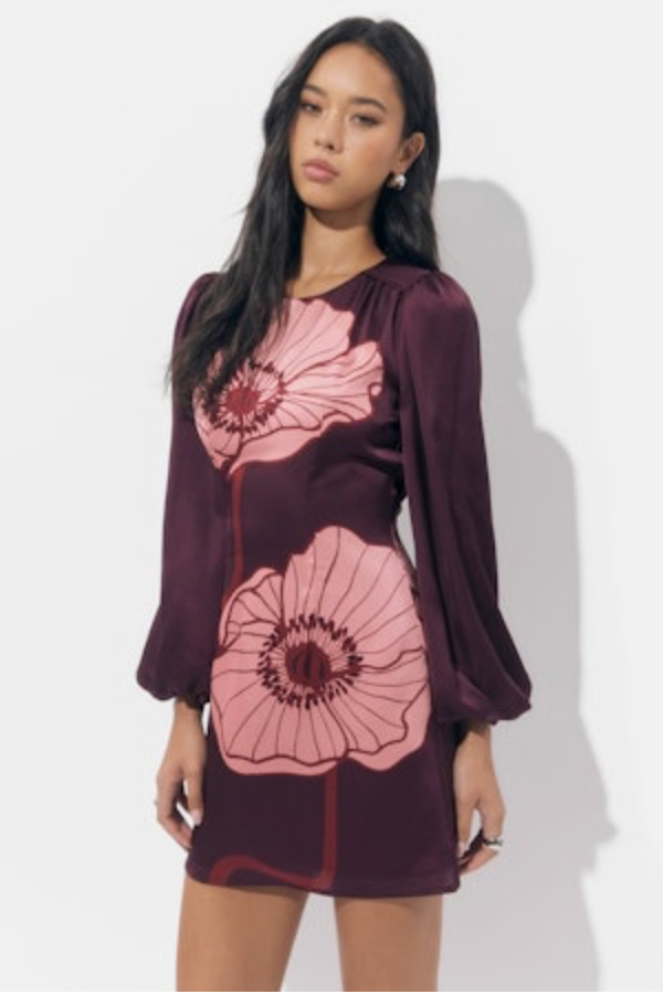 Juno Bubble Sleeve Mini Dress
