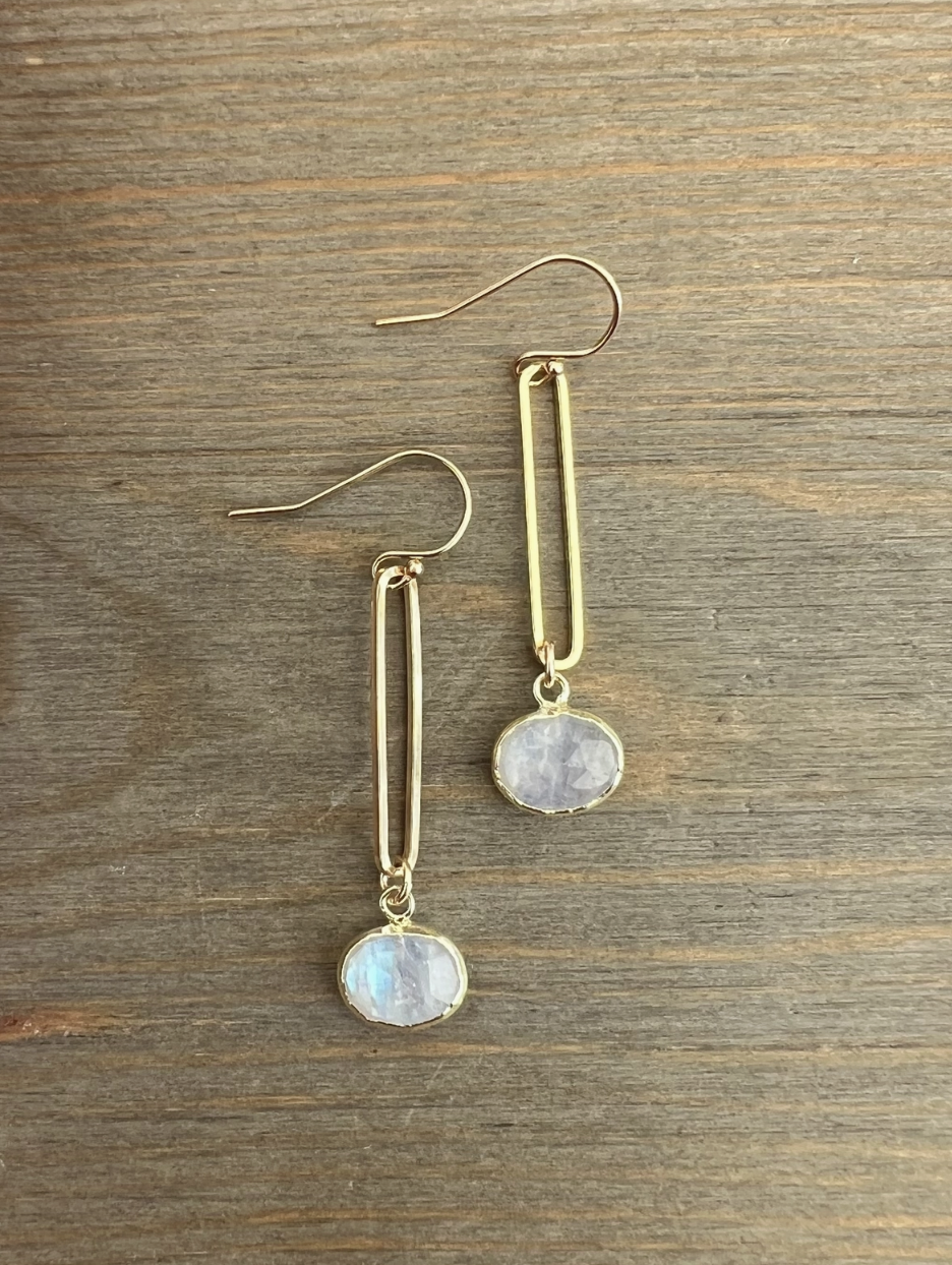 Gem Link Earrings