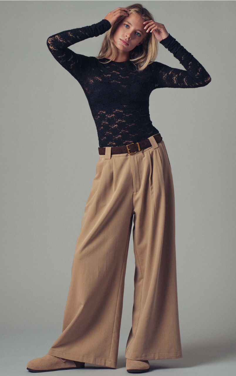 Stretch Lace Layering Top