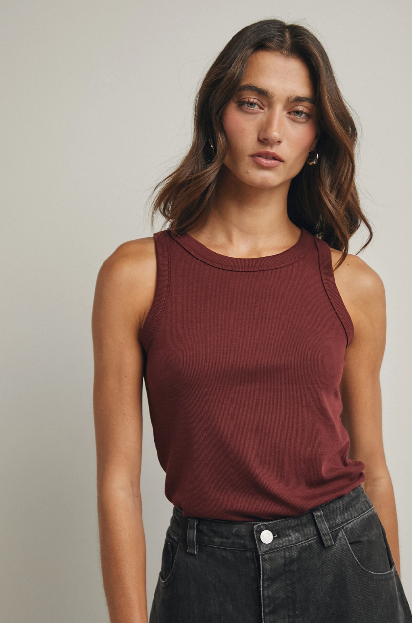 Ribbed Knit Tank Top