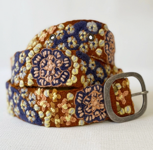 Embroidered Wool Belt
