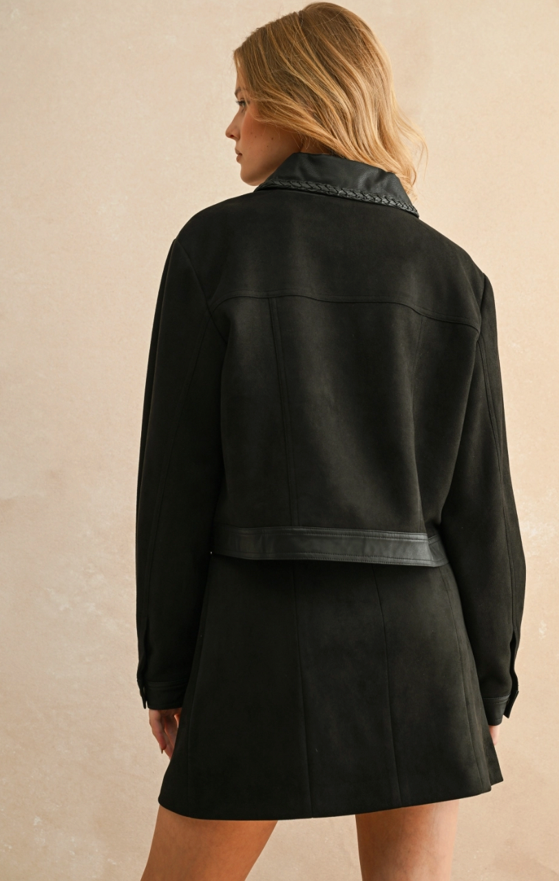 Contrasted Mini Skirt