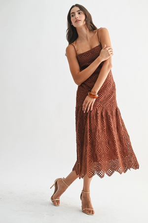 Handcrafted Crochet Midi Dress