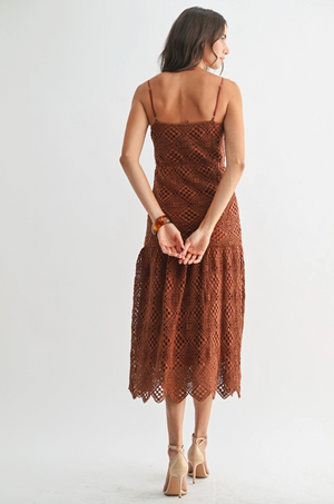 Handcrafted Crochet Midi Dress