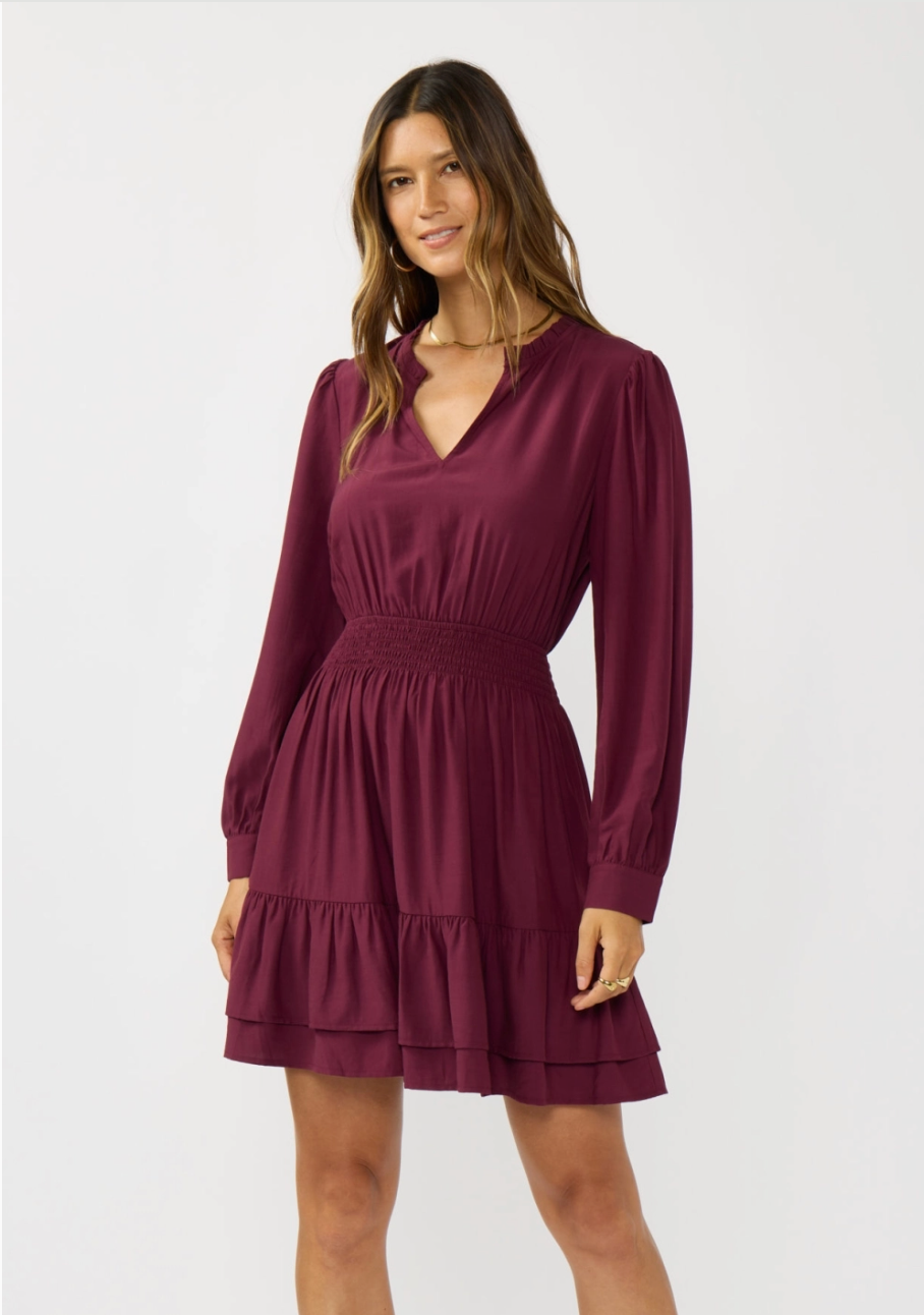 Smocked Waist Mini Dress