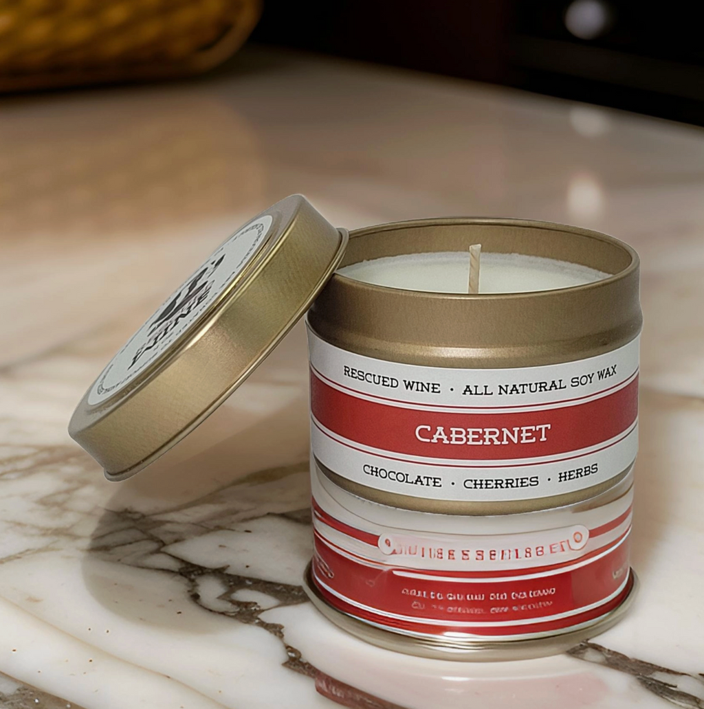 Rescued Travel Wine Candles