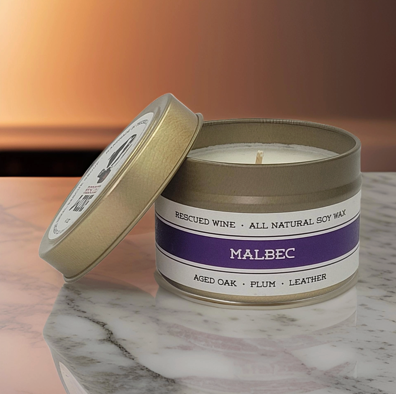 Rescued Travel Wine Candles