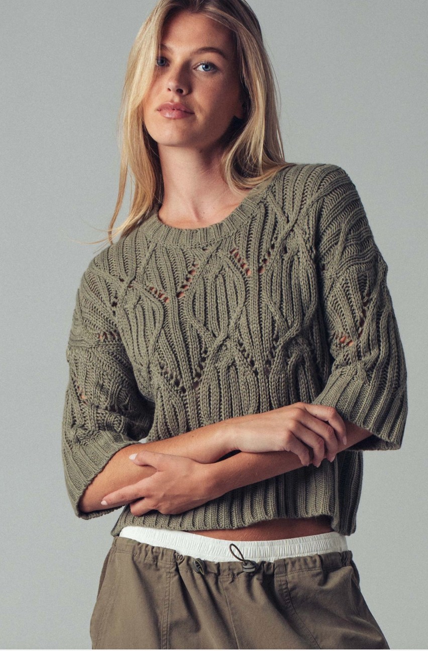 Crochet Knit Sweater
