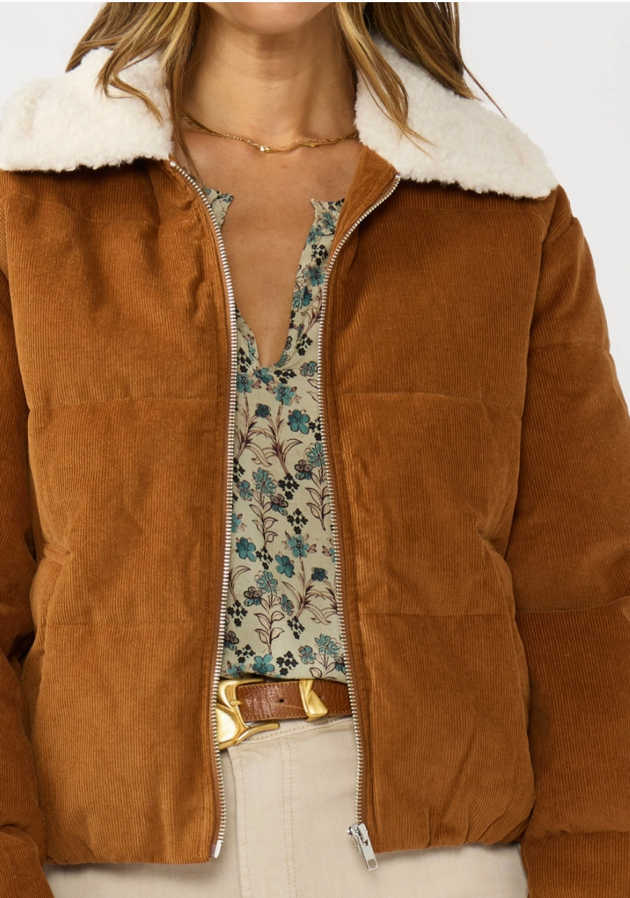 Corduroy Puffer Jacket