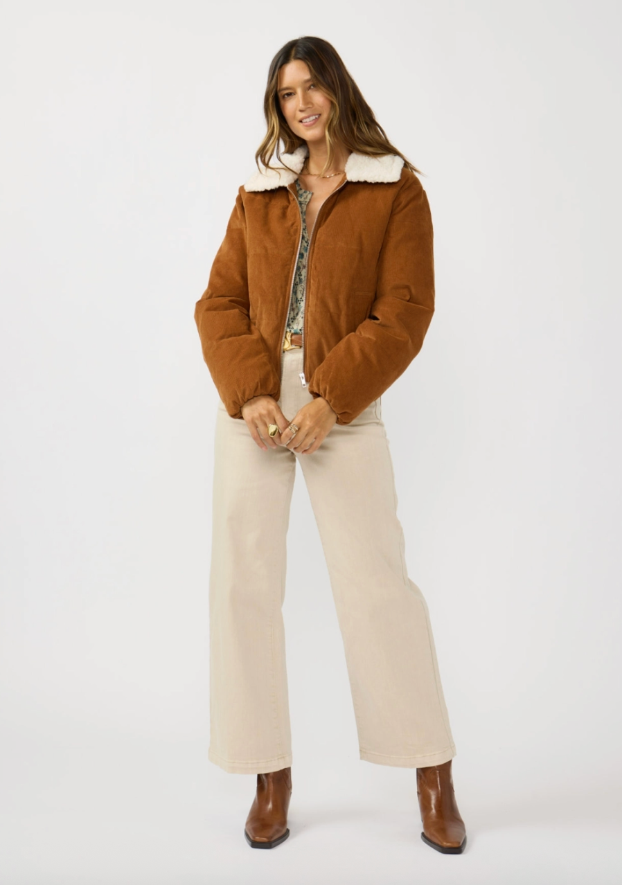 Corduroy Puffer Jacket