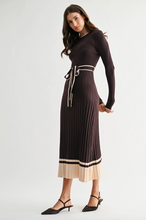 Ribbed Midi Sweater Dress