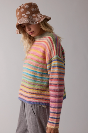 Rainbow Knit Sweater