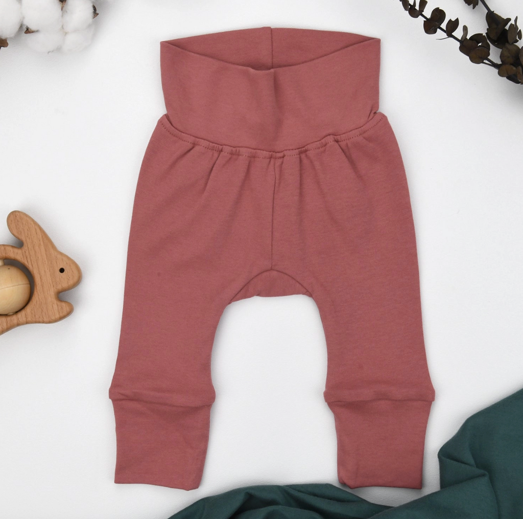 Organic Cotton High Waist Baby Pants