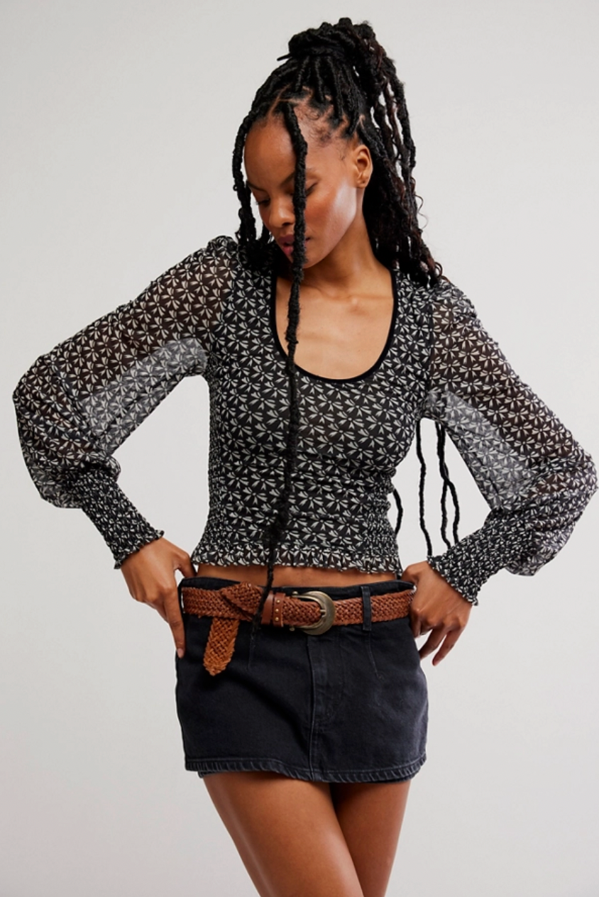 Dottie Printed Top